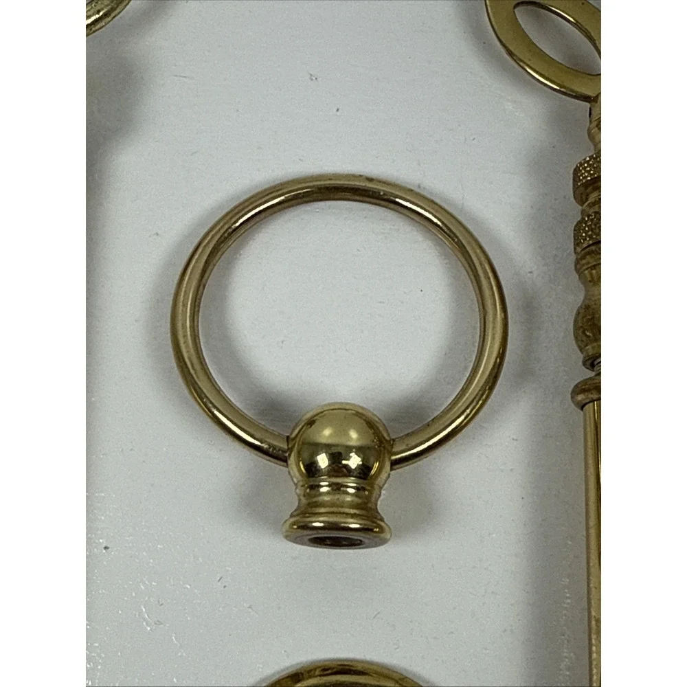 Vintage Solid brass lamp shade finals parts various brass lamp finials